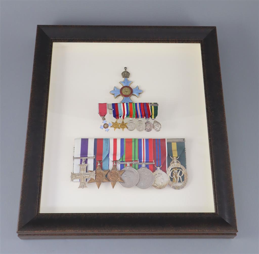A WWII Military Cross group of seven to Major Leonard Elliot Dickson, CBE, MC, Glasgow Highlanders Light Infantry,